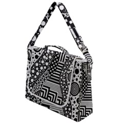 Black And White Box Up Messenger Bag