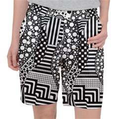 Black And White Pocket Shorts by gasi