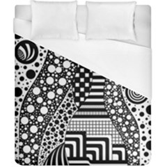 Black And White Duvet Cover (california King Size) by gasi