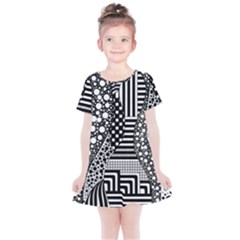 Black And White Kids  Simple Cotton Dress
