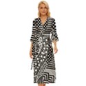 Black and white Midsummer Wrap Dress View1