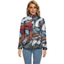 Abstract art Women s Puffer Bubble Jacket Coat View1