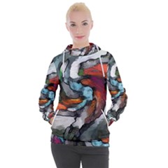 Abstract Art Women s Hooded Pullover by gasi