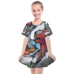 Abstract Art Kids  Smock Dress