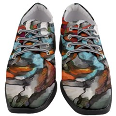 Abstract Art Women Heeled Oxford Shoes