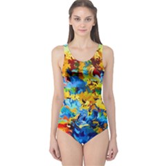 Abstract Art One Piece Swimsuit by gasi