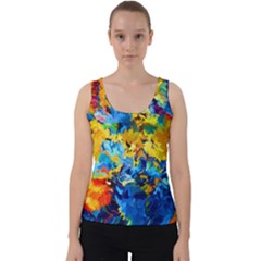 Abstract Art Velvet Tank Top by gasi