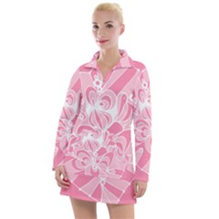 Pink Zendoodle Women s Long Sleeve Casual Dress by Mazipoodles