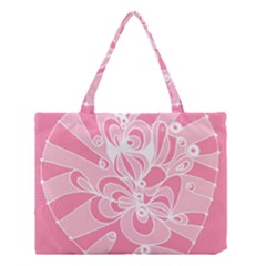 Pink Zendoodle Medium Tote Bag