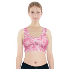 Pink Zendoodle Sports Bra With Pocket