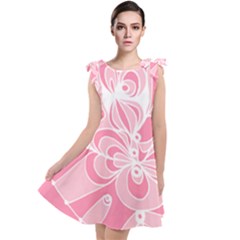 Pink Zendoodle Tie Up Tunic Dress