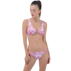 Pink Zendoodle Ring Detail Crop Bikini Set