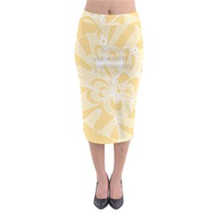 Amber Zendoodle Midi Pencil Skirt by Mazipoodles