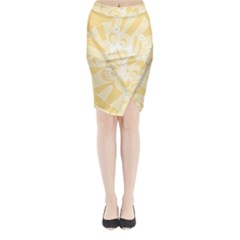 Amber Zendoodle Midi Wrap Pencil Skirt by Mazipoodles