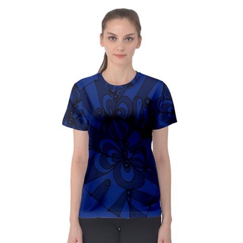 Blue 3 Zendoodle Women s Sport Mesh Tee by Mazipoodles