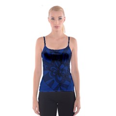 Blue 3 Zendoodle Spaghetti Strap Top by Mazipoodles