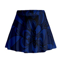 Blue 3 Zendoodle Mini Flare Skirt by Mazipoodles