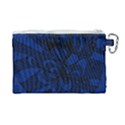 Blue 3 Zendoodle Canvas Cosmetic Bag (Large) View2