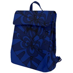 Blue 3 Zendoodle Flap Top Backpack by Mazipoodles