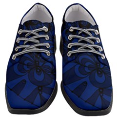 Blue 3 Zendoodle Women Heeled Oxford Shoes by Mazipoodles