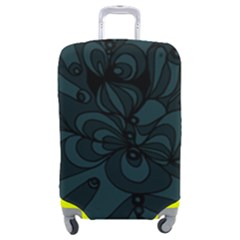 Green Zendoodle Luggage Cover (medium)