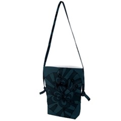 Green Zendoodle Folding Shoulder Bag by Mazipoodles