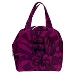 Aubergine Zendoodle Boxy Hand Bag by Mazipoodles