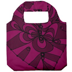 Aubergine Zendoodle Foldable Grocery Recycle Bag by Mazipoodles