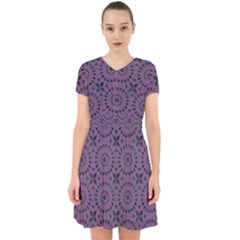 Kaleidoscope Scottish Violet Adorable In Chiffon Dress by Mazipoodles