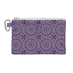Kaleidoscope Scottish Violet Canvas Cosmetic Bag (large) by Mazipoodles