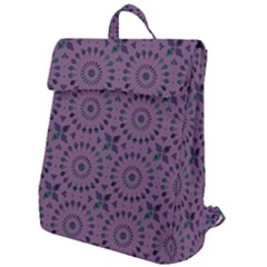 Kaleidoscope Scottish Violet Flap Top Backpack by Mazipoodles