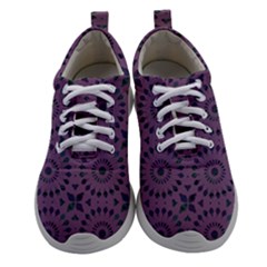 Kaleidoscope Scottish Violet Women Athletic Shoes by Mazipoodles