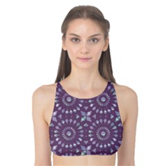 Kaleidoscope Plum Tank Bikini Top by Mazipoodles