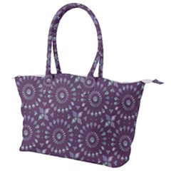 Kaleidoscope Plum Canvas Shoulder Bag by Mazipoodles