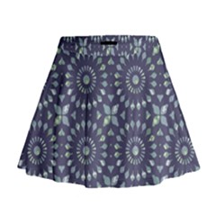 Kaleidoscope Deep Purple Mini Flare Skirt by Mazipoodles