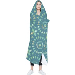 Kaleidoscope Hunter Green Wearable Blanket by Mazipoodles