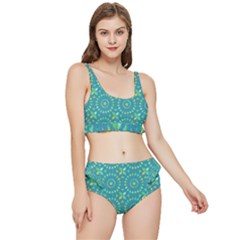 Kaleidoscope Jericho Jade Frilly Bikini Set by Mazipoodles