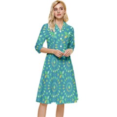 Kaleidoscope Jericho Jade Classy Knee Length Dress by Mazipoodles