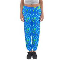 Kaleidoscope Blue Women s Jogger Sweatpants by Mazipoodles