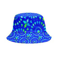 Kaleidoscope Royal Blue Inside Out Bucket Hat by Mazipoodles