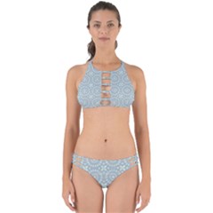 Kaleidoscope Duck Egg Perfectly Cut Out Bikini Set by Mazipoodles