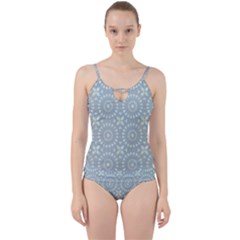 Kaleidoscope Duck Egg Cut Out Top Tankini Set by Mazipoodles