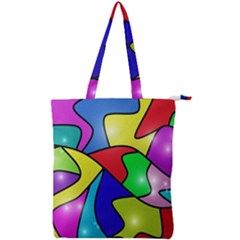 Modern Art Double Zip Up Tote Bag by gasi