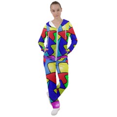 Colorful Abstract Art Women s Tracksuit by gasi