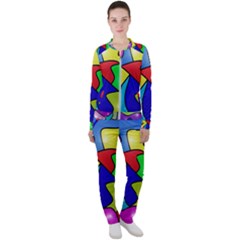 Colorful abstract art Casual Jacket and Pants Set