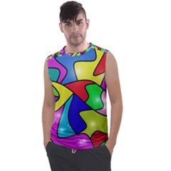 Colorful Abstract Art Men s Regular Tank Top by gasi