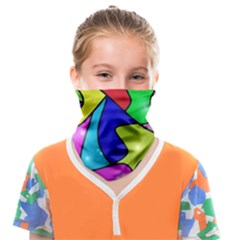 Colorful abstract art Face Covering Bandana (Kids)