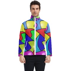 Colorful abstract art Men s Bomber Jacket