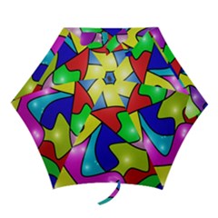 Colorful Abstract Art Mini Folding Umbrellas by gasi