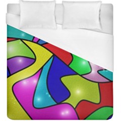 Colorful Abstract Art Duvet Cover (king Size) by gasi